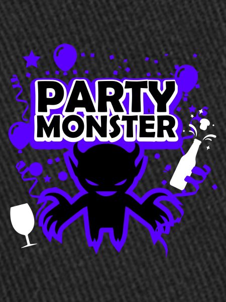 Monstre de fête violet foncé
