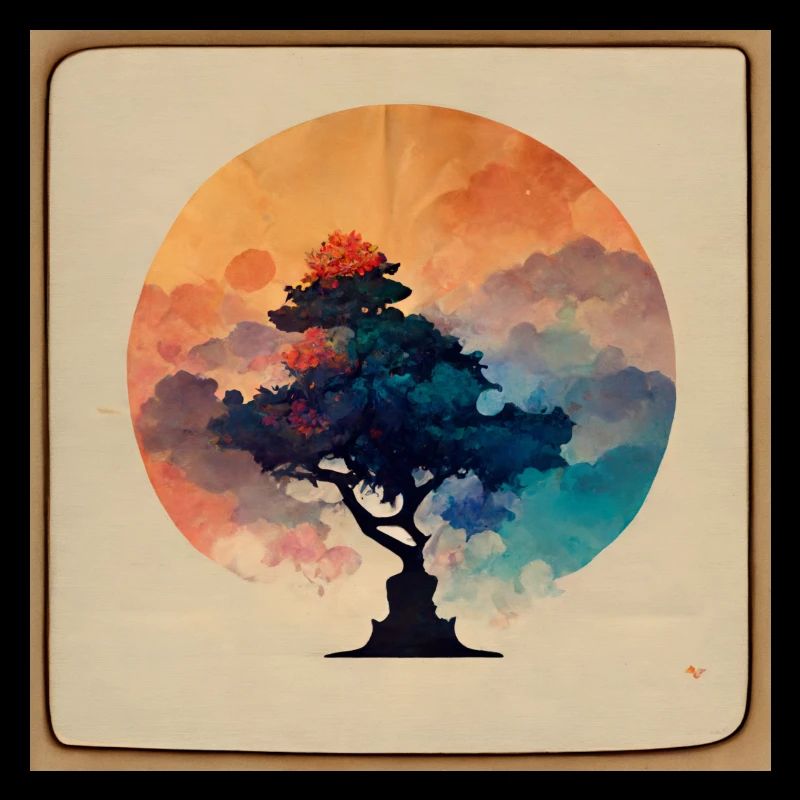 l'arbre d'aquarelle