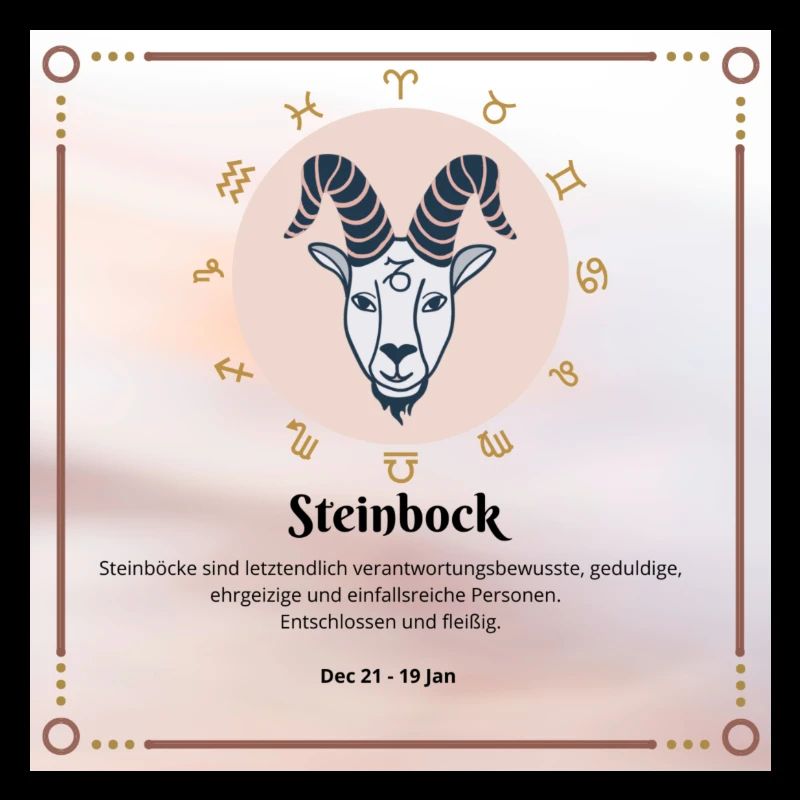 Zodiac Steinbock