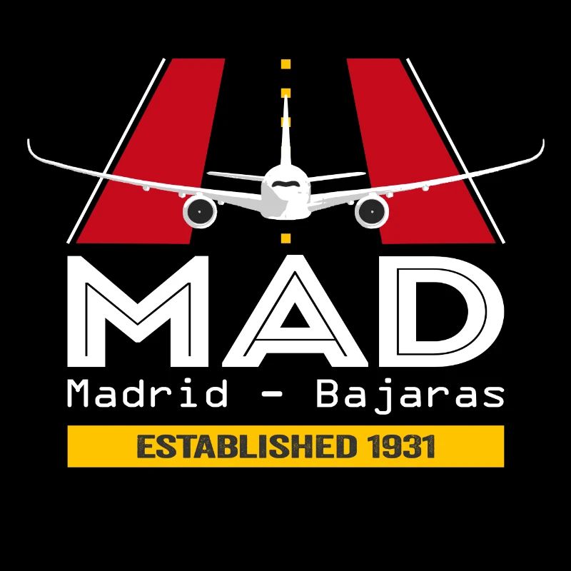 MAD Flughafen Madrid Spanien - Plane Design