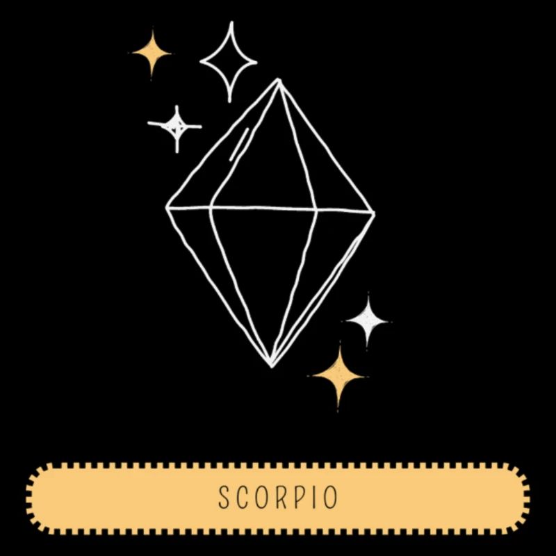 Signe du zodiaque Vêtements Scorpion etc. avec diamant