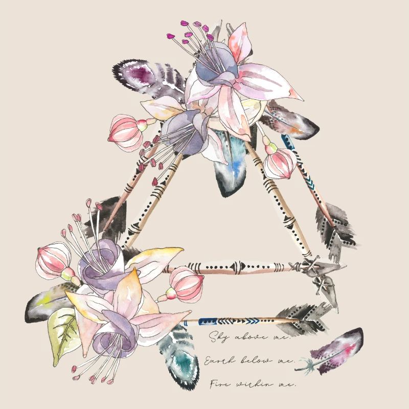 Böhmische Dreiecke überlappen sich