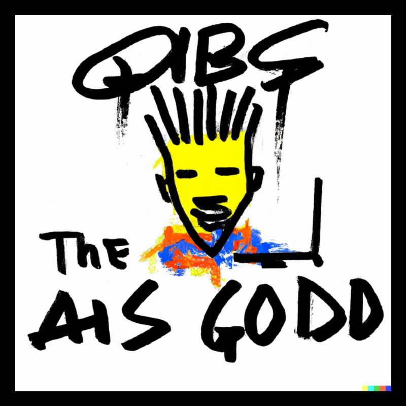 QIBS The AHS GODD - God is a DJ basquiat style