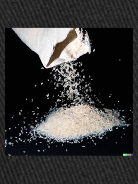 un sac de riz tombant