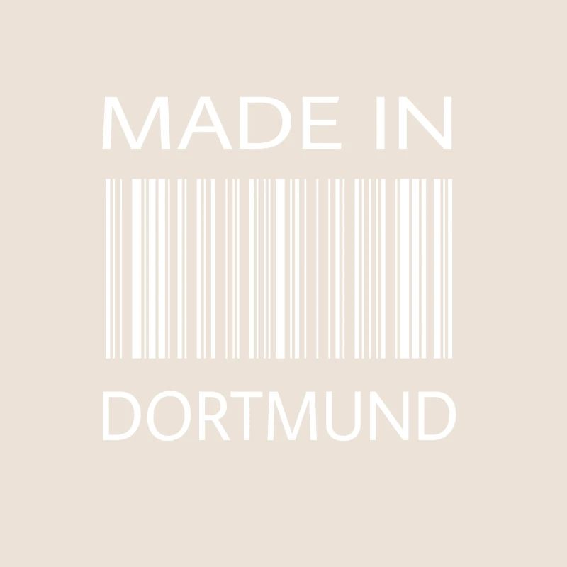 Fabriqué à Dortmund | Cadeau | Code-barres