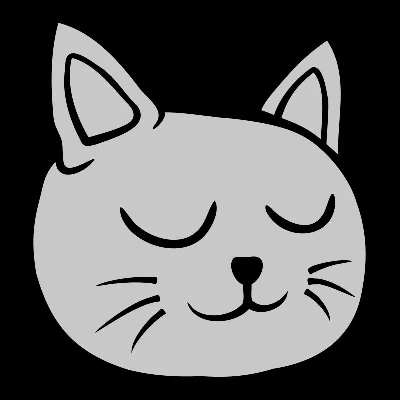 Les yeux fermés chat endormi