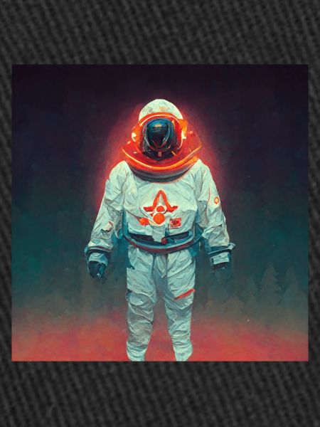 Peinture astrale d’astronaute