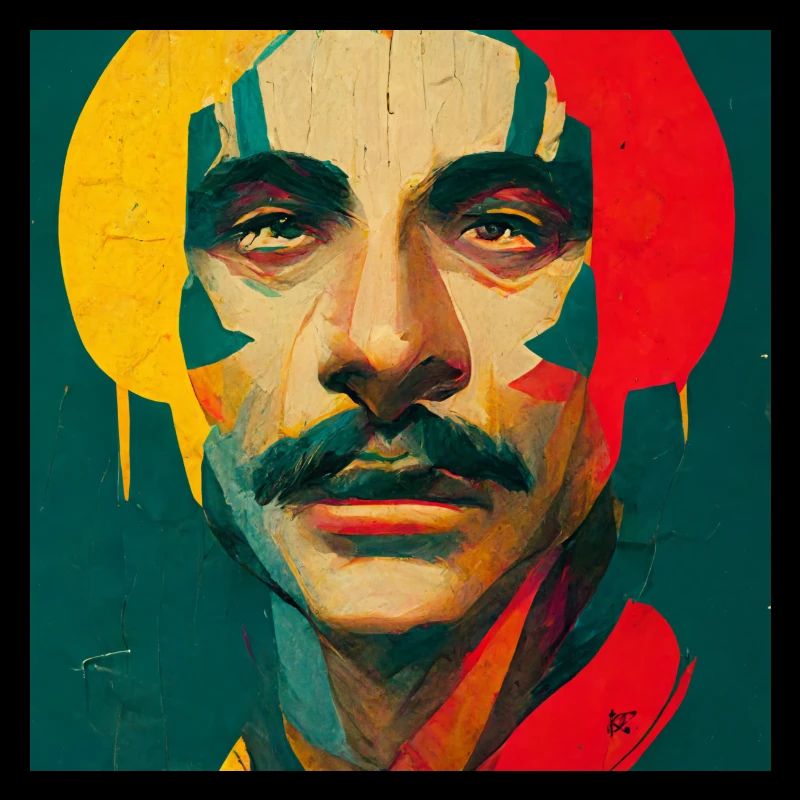 Rastafari Bunte Skizze