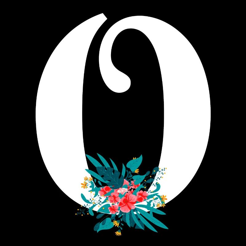 Buchstabe O Blüte