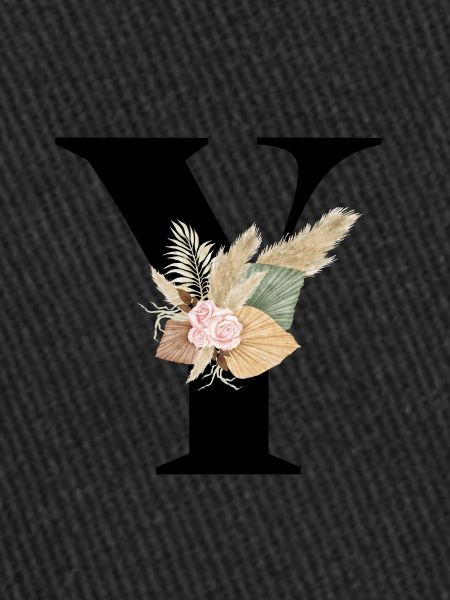 lettre Y fleuris