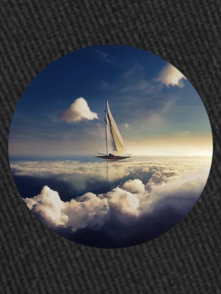 Ship with clouds