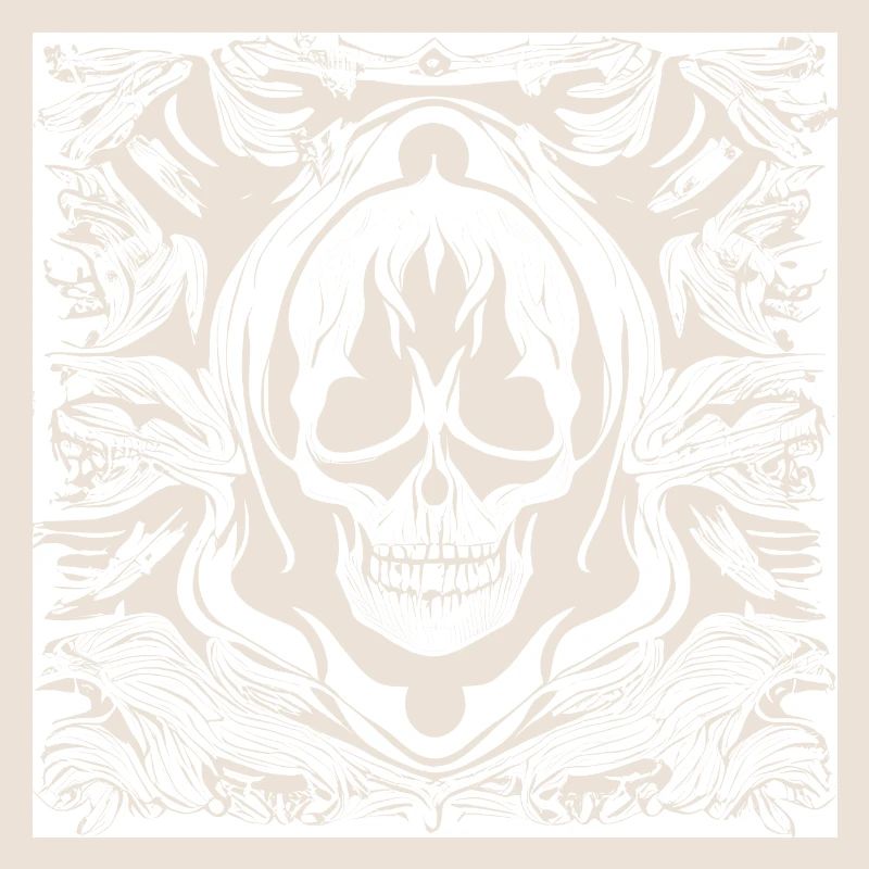 Halloween- oder Horror- Totenschädel mit Ornamente