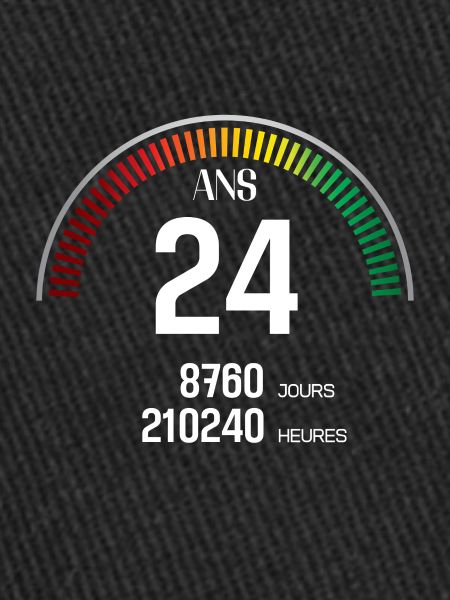 Anniversaire 24 ans Compteur