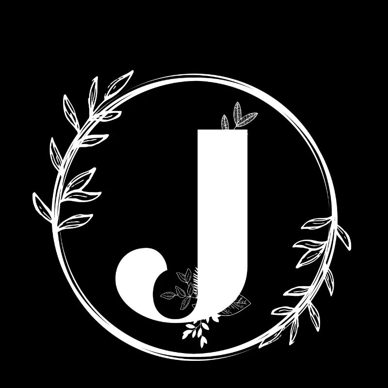 Lettre J Florale