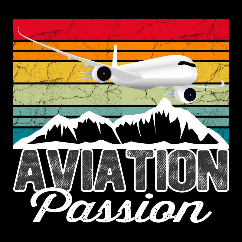 Aviation Passion Sunset - Vintage Geschenk Pilot