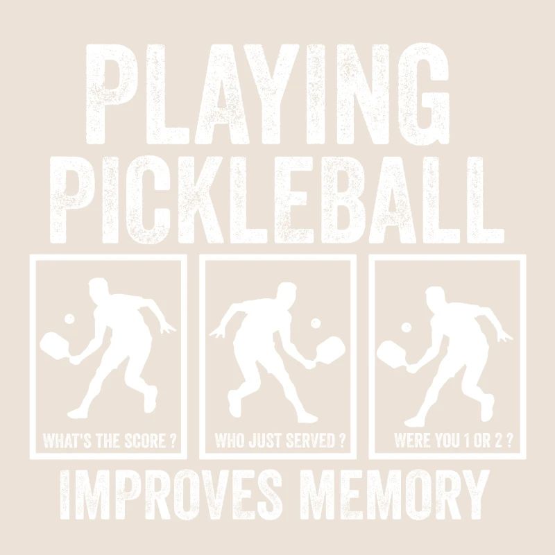Playing Pickleball improves memory funny Gift