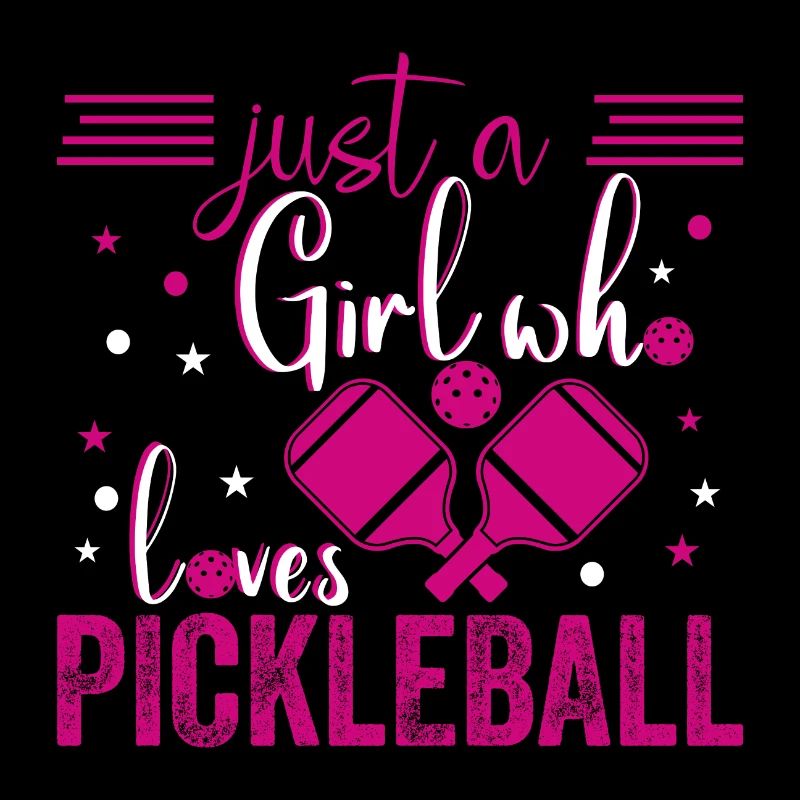 Nur ein Mädchen, das Pickleball liebt