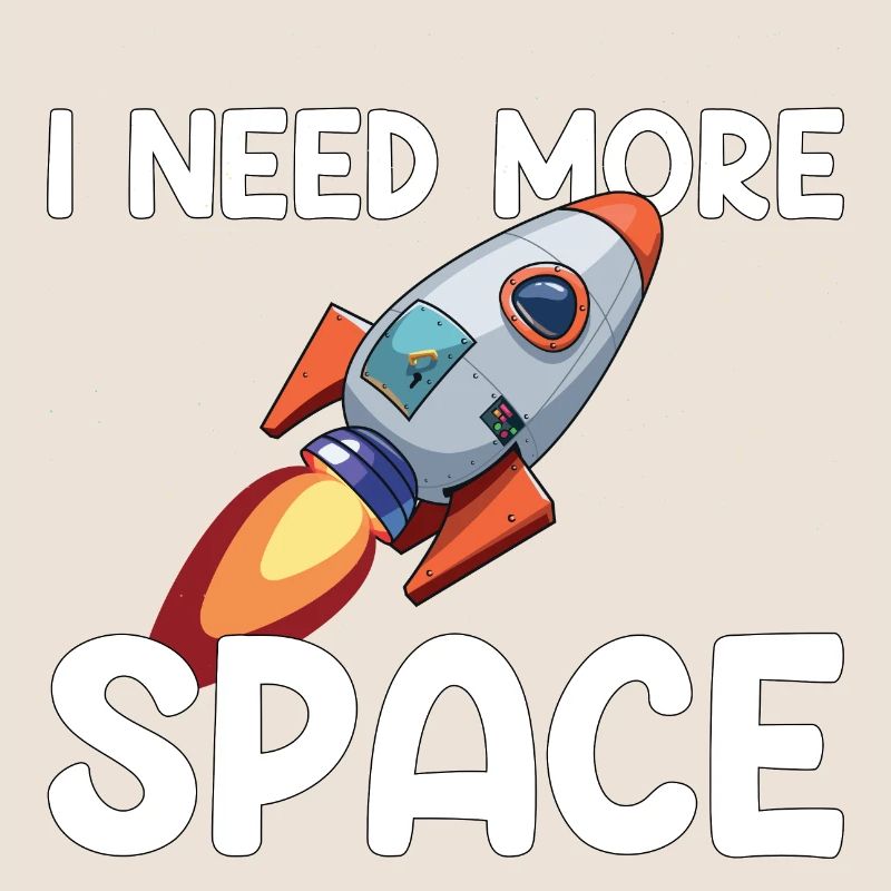 Cadeau de citation de l’univers spatial de fusée