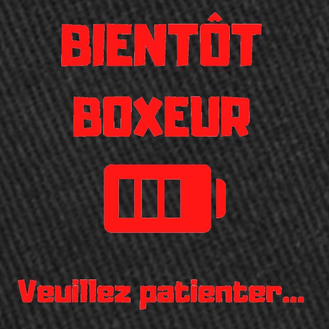 BIENTOT BOXEUR ROUGE