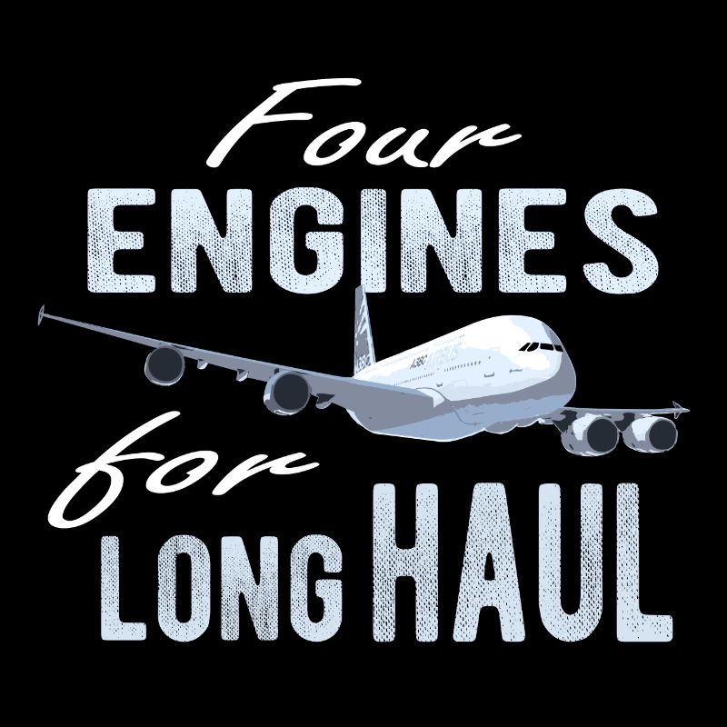 A380 Flugzeug 4 Triebwerke für Langstrecke