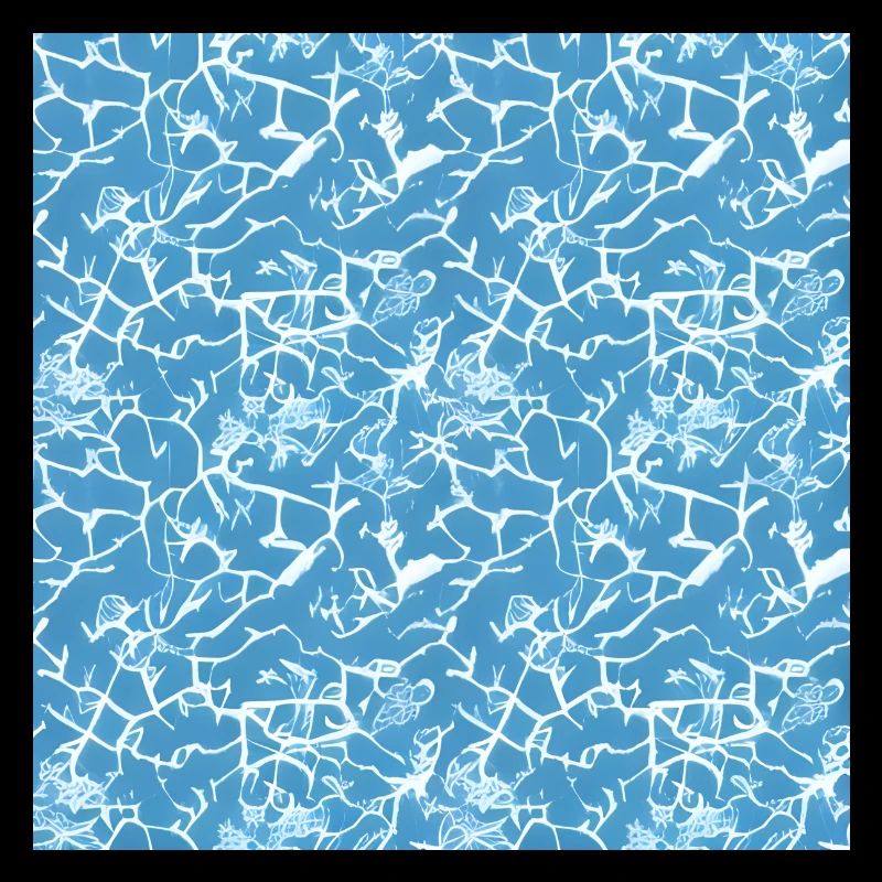 Ice pattern on the blue background