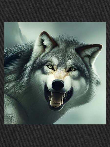 Angry wolf