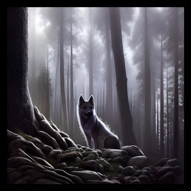 Wolf im Wald