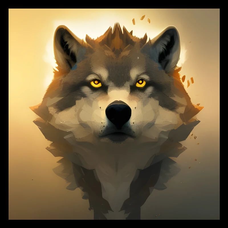 Portrait de loup