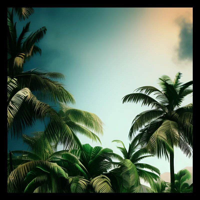 Landschaft mit Palmen