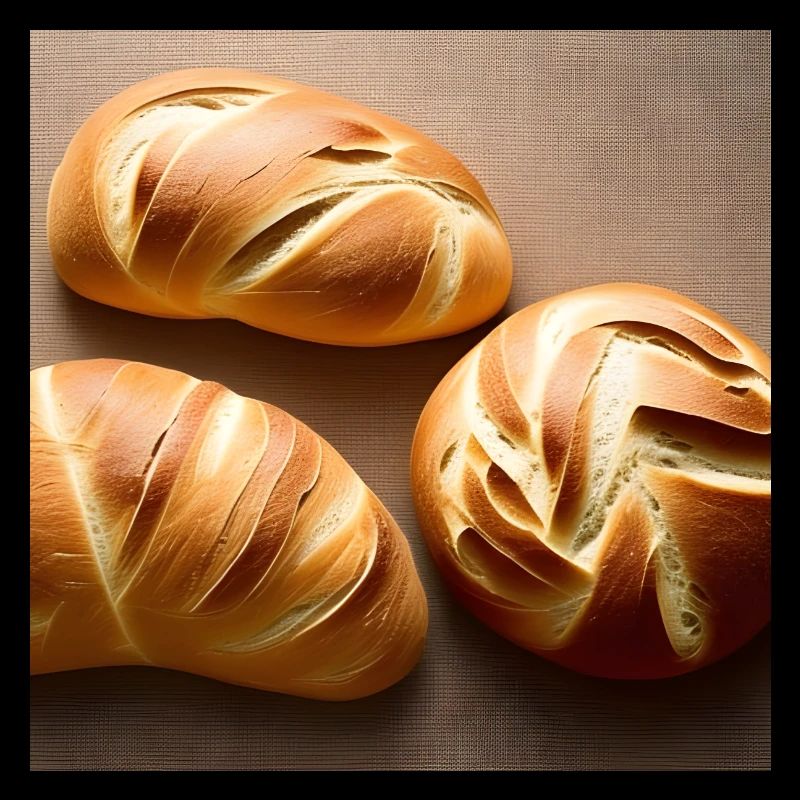 Porträt eines knusprigen Brotes