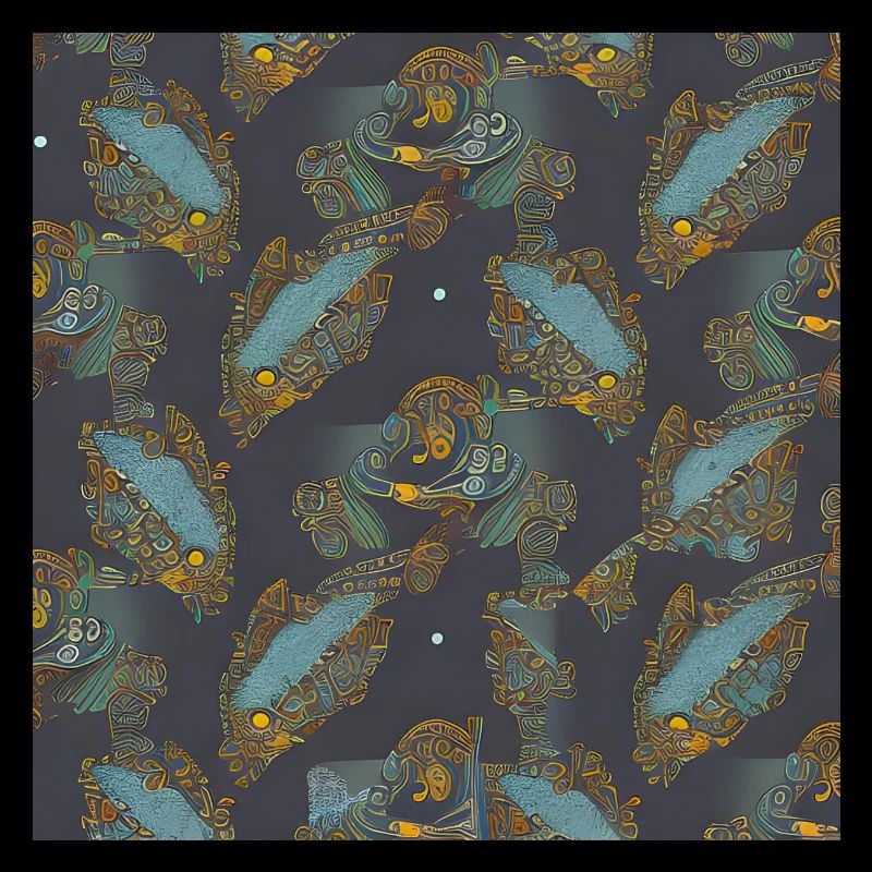 Fish abstract pattern