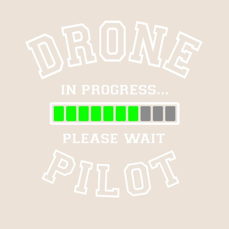 Drohnen Pilot in Progress Bitte warten - Geschenk