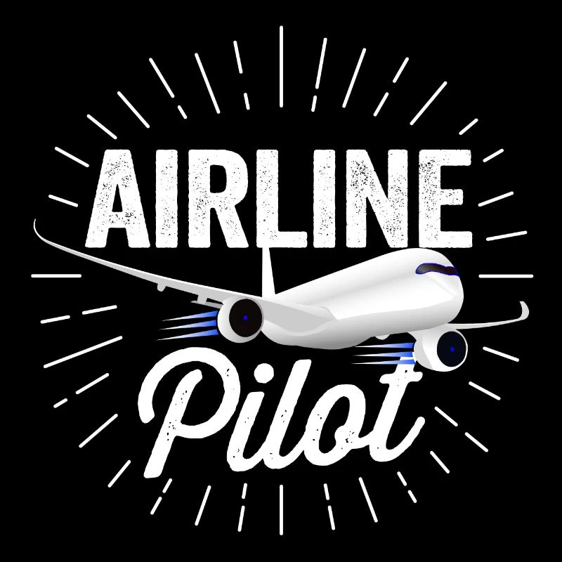 Airline Pilot - Sonnenstrahlen Design Geschenk