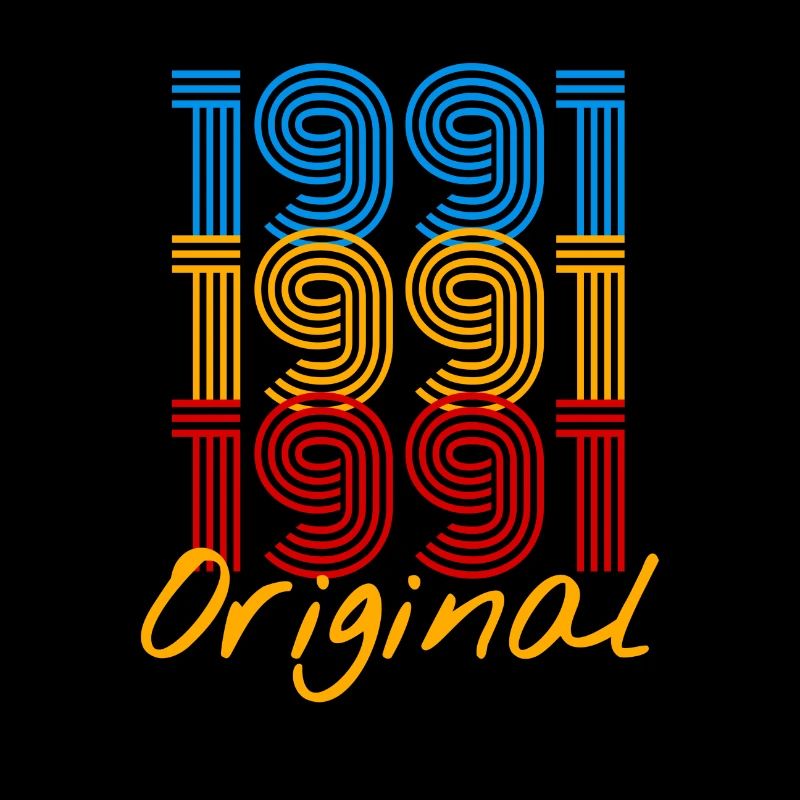 Geburtstag 1991 bunt / Geschenk