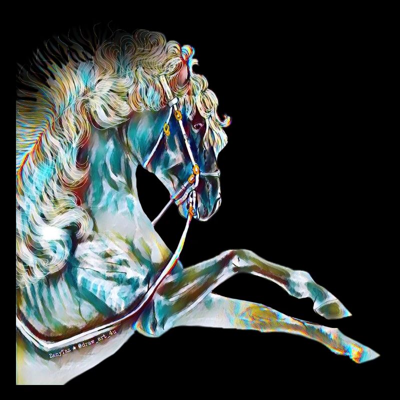 Dessin de cheval coloré | Cadeau
