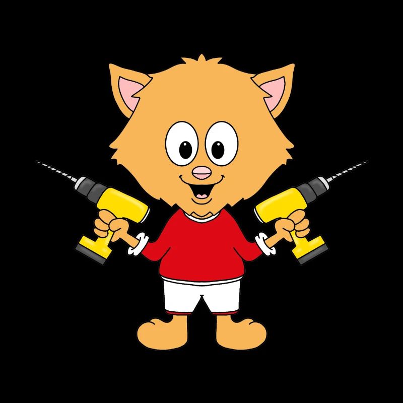 KATZE - KATER - BOHRER - HANDWERKER - TIER
