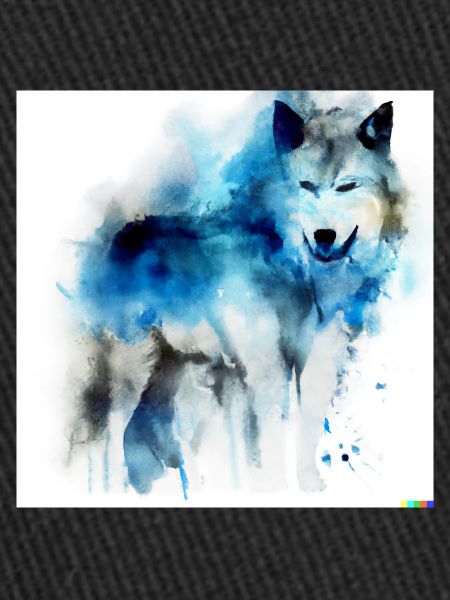 Aquarelle Loup