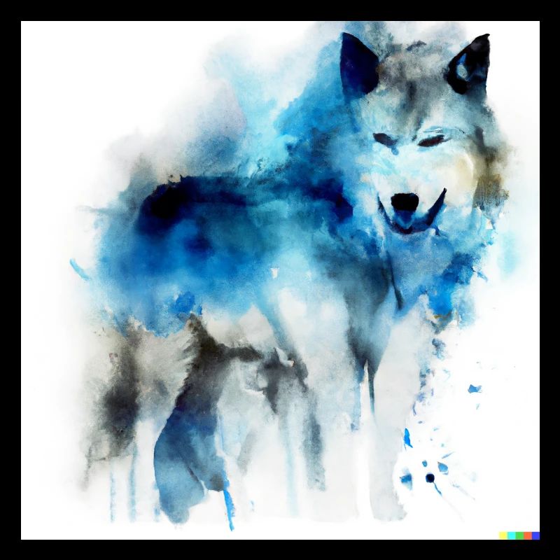 Watercolor Wolf