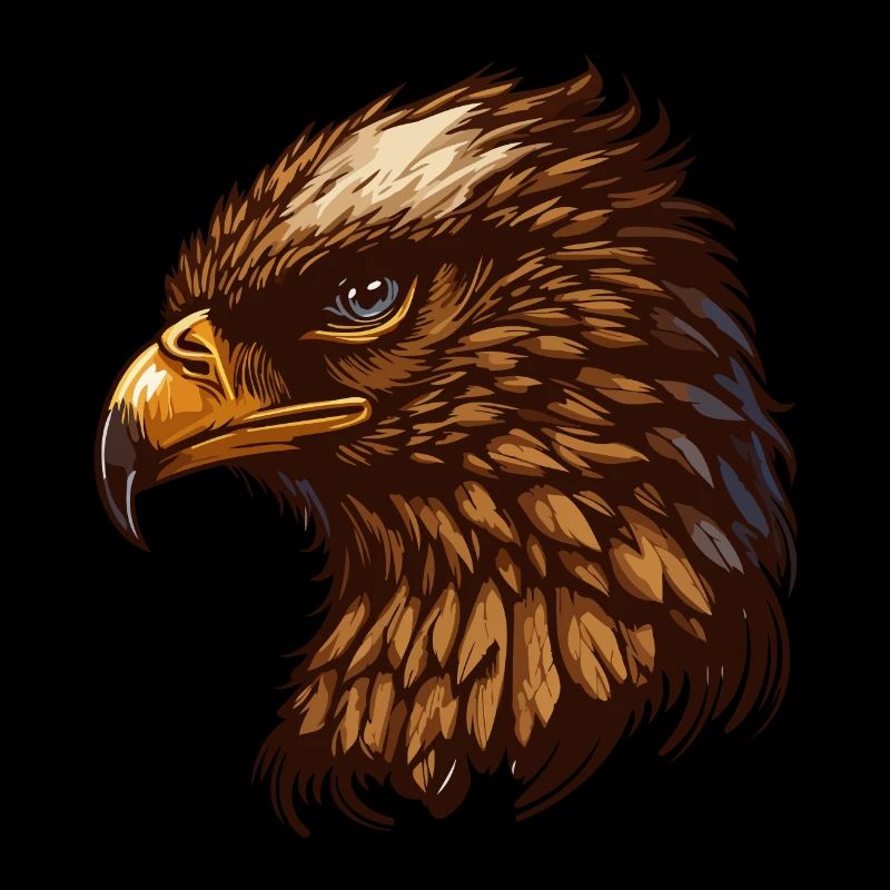 Illustration de bande dessinée Imperial Eagle Head