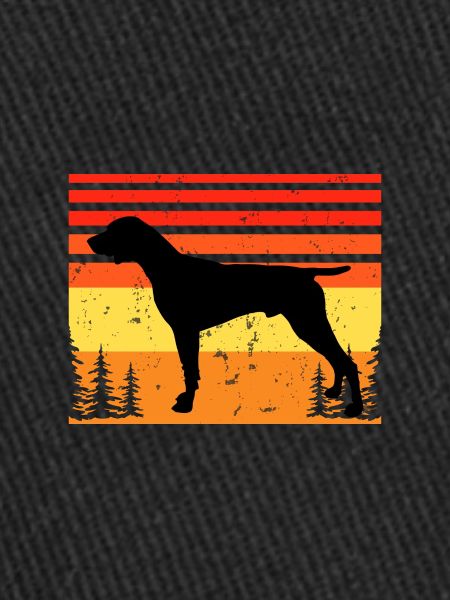 Allemand Pointer Chien Silhouette Rétro