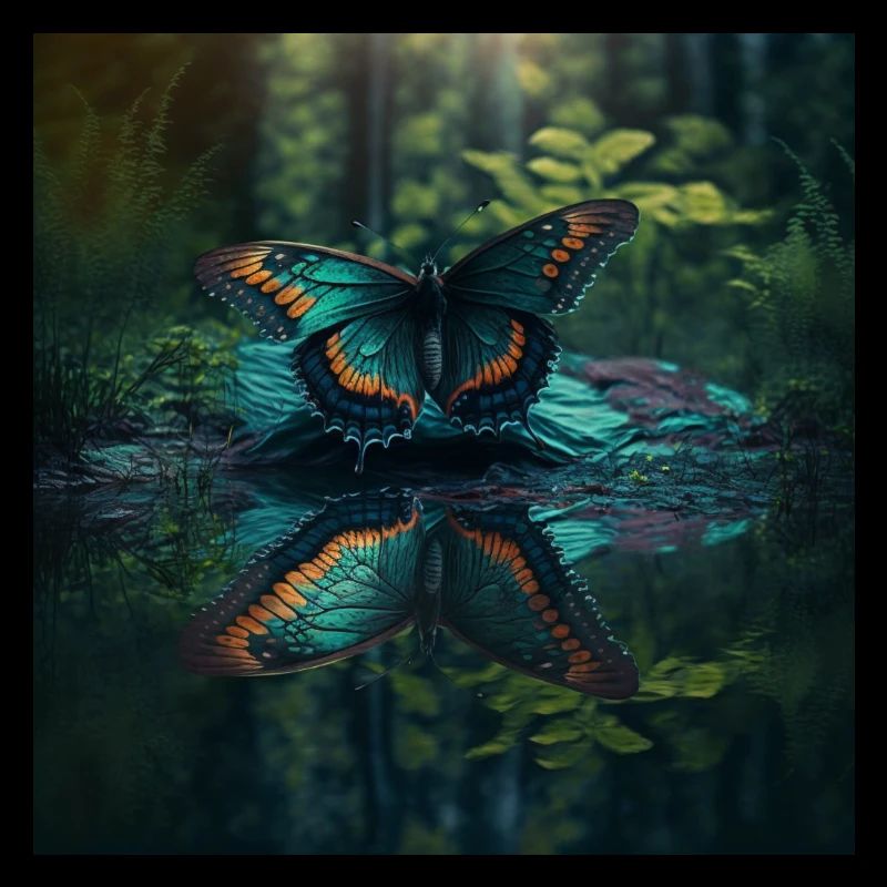 Schmetterling auf dem Wasser