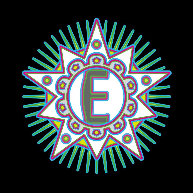 Sterne mit Buchstabe E. Dein Wort - Dein Gedanke