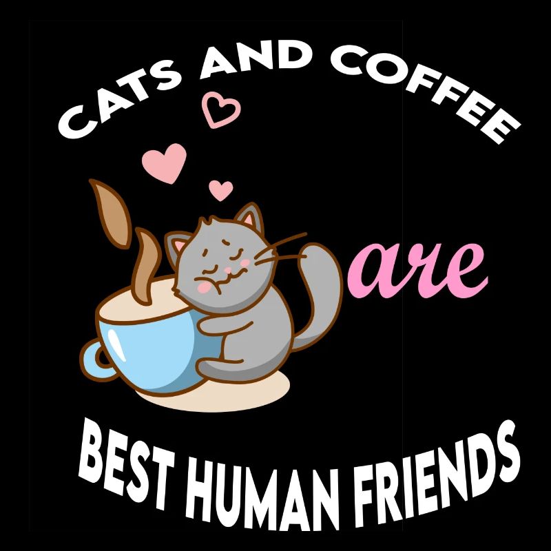 Katzen und Kaffee beste menschliche Freunde