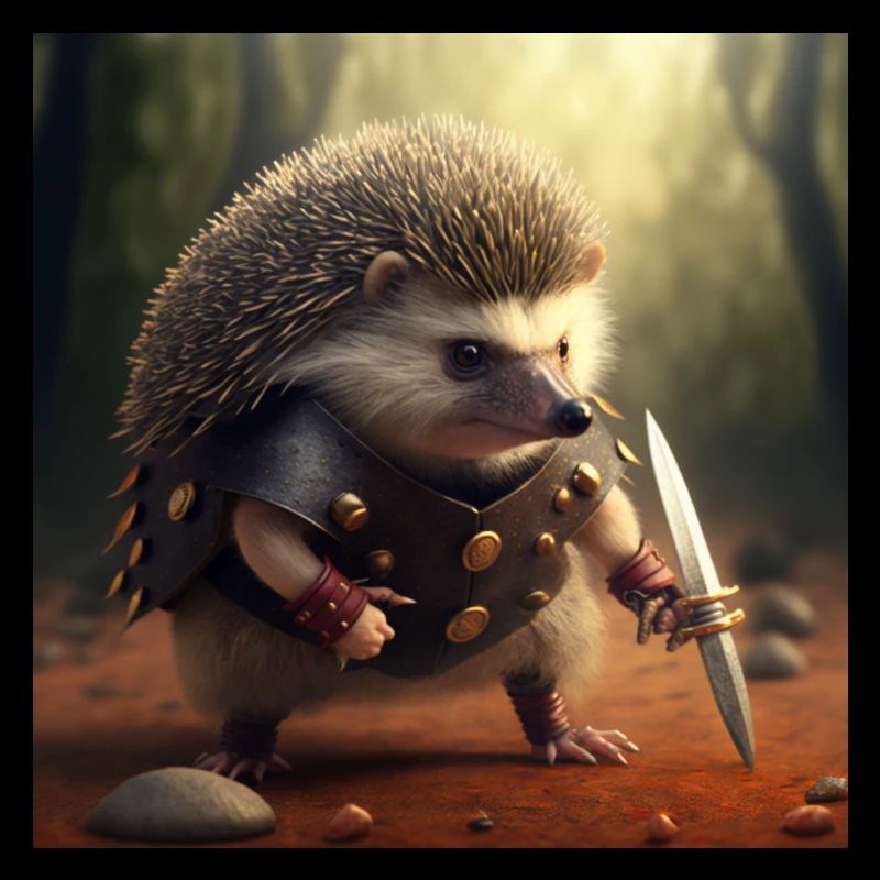 Igel Schwertkämpfer