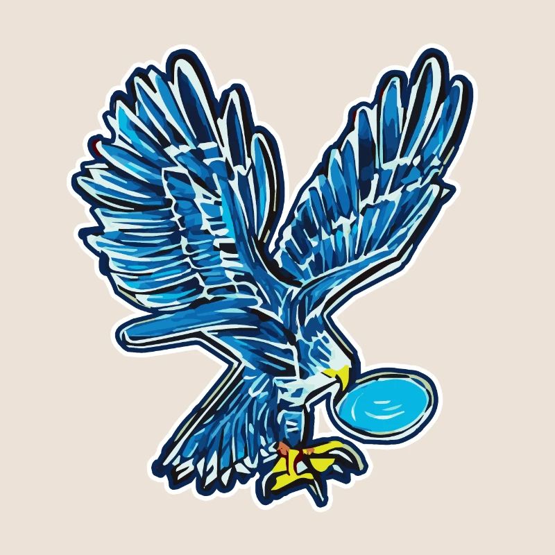 Iconic eagle in comic style - AI Art