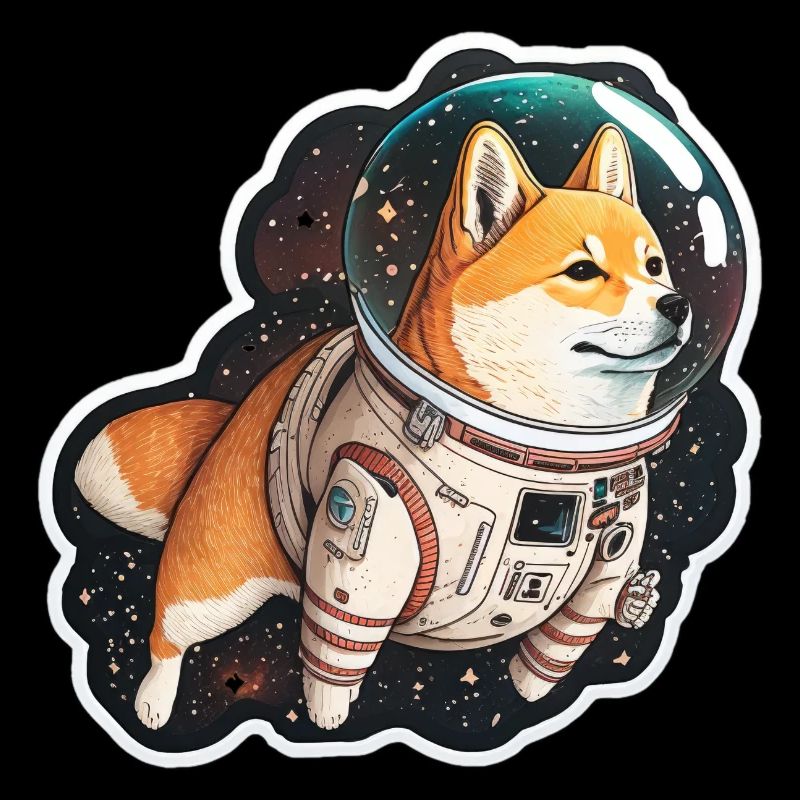 Shiba Inu dans l’espace, drôles de chiens, Spacedoge !