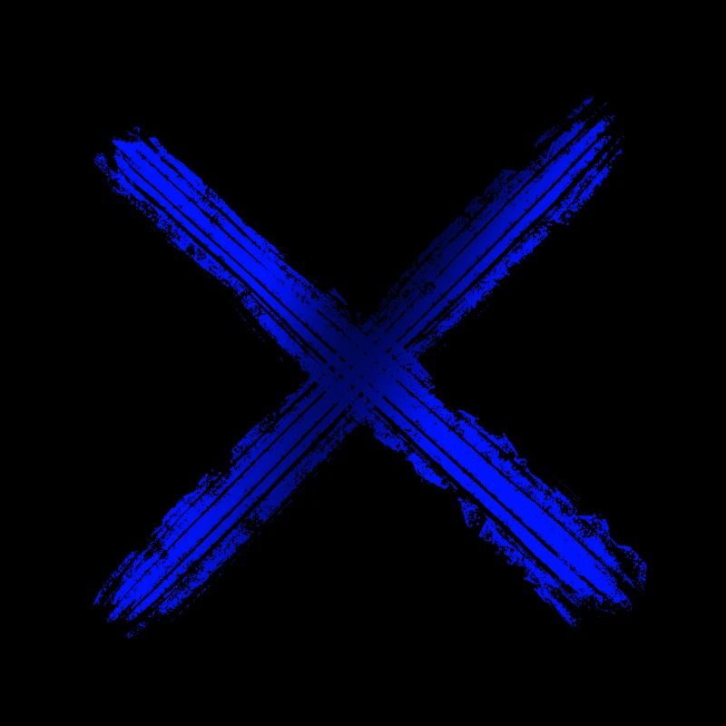 Kreuz blau
