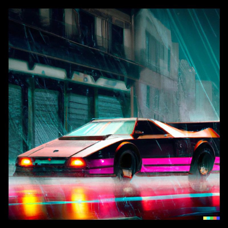 Synthwave Sport Auto digital art