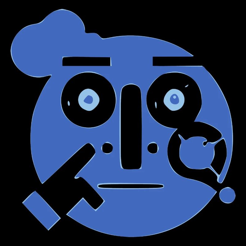 Moi le visage bleu