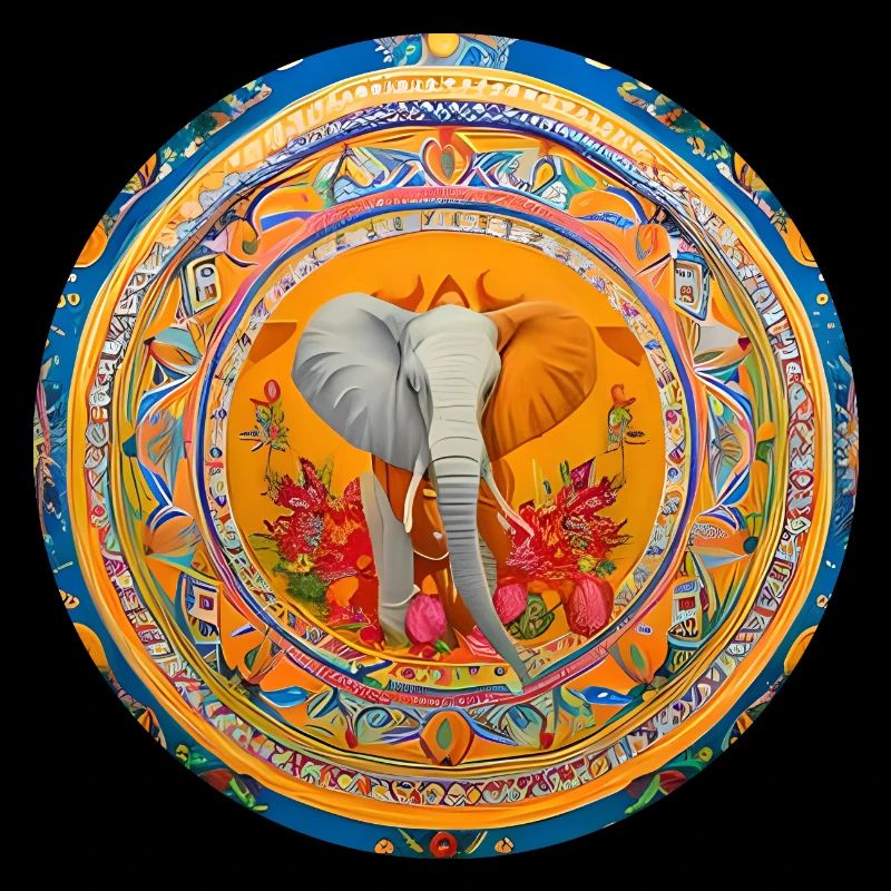 Elephant Boho Design dans l’art numérique